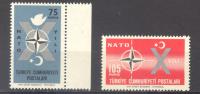 (S1179) TURKEY, 1962 (10th Anniversary Of Turkey's Admission To NATO). Complete Set. Mi ## 1830-1831. MNH** - Neufs