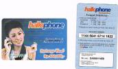 INDONESIA - GAHARU TELECOM (REMOTE) - HALLO PHONE (GIRL) - USED  -  RIF. 1652 - Indonesien