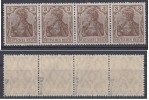 D.R.Nr.84IIb Im4er-Streifen,xx,gep  (113) Preis Wurde Reduziert !! - Unused Stamps