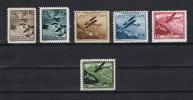 Liechtenstein PA 1930  N°1/2/3/4/5/6, Charnières Légères Cote 170€. - Air Post