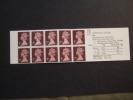 GREAT BRITAIN, GROSBRITTANIEN   1977  SG  FD1Ba  MISCUT BOOKLET PANE    MNH **   (BOXENG-1000-015) - Booklets