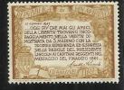 SAN MARINO 1947 OMAGGIO AL PRESIDENTE DEGLI STATI UNITI USA - F. D. ROOSEVELT LIRE 1 MNH - Unused Stamps