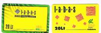 LITUANIA (LITHUANIA) - BITE' (GSM RECHARGE) -  LABAS  20 LT LOT OF 2 DIFFERENT  - USED °  -    RIF. 5171 - Lithuania