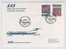 Sweden First  SAS DC-9 Flight Stockholm - Amsterdam 1-4-1977 - Lettres & Documents