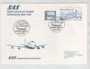 Sweden First SAS Flight B-747 Flight Gothenburg - New York 3-10-1977 - Covers & Documents