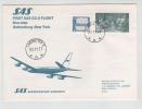 Sweden First SAS Flight DC-8 Non Stop Flight Gothenburg - New York 2-11-1977 - Covers & Documents