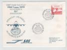 Sweden Flight Cover SAS FIRST OVER THE POLE 1954 - 1979 25th Anniversary Stockholm  - Los Angeles 15-11-1979 - Lettres & Documents