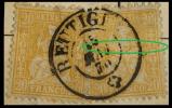 Sitzende Helvetia 32, 20 Rp.orange    ABART         1870 - Usati