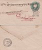 Br India Queen Victoria, Postal Stationery Envelope, Princely State Gwalior Overprint, Snake, Sun, Astronomy, INDIA - Gwalior