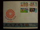 KUT 1972 MUNICH OLYMPICS Issue FULL SET FOUR STAMPS To 2/50 On FDC. - Kenya, Uganda & Tanzania