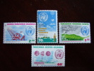 KUT 1973  I.M.O./W.M.O.  CENTENARY Issue 4 Values To 2/50  MNH. - Kenya, Uganda & Tanzania