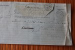 ANCIEN TELEGRAMME DE SAINT HYPPOLITE DU FORT LE 16 OCT  1903 PROVENANCE DE BONE ALGERIE FRANCAISE  LIRE TEXTE ... - Telegraphie Und Telefon