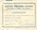 PRAVDA - TRENTO - GARANZIA  OROLOGIO - 1931 - - Shops