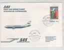 Sweden First SAS Airbus Flight Stockholm - Copenhagen 20-3-1980 - Lettres & Documents
