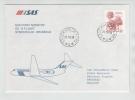 Sweden First SAS Flight DC-9 Stockholm -Brussels 27-10-1985 - Cartas & Documentos