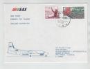 Sweden First SAS Fokker F-27 Flight Malmö - Hamburg 27-10-1985 - Lettres & Documents