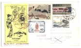 First Flight Cover, FFC, Japan Tokyo To Germany, 1961 Airmail, Ships, Painting, Cycling, Cycle, Cars Etc., - FDC