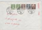 Denmark Cover Stamped With 5 Stripe From Booklet Copenhagen 8-2-1982 - Briefe U. Dokumente