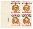 #1126 Plate Number Block Of 4, 8-cent Commemorative Stamps San Martin Champion Of Liberty - Neufs