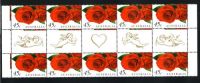 AUSTRALIA 1999 ROMANCE  GUTTER STRIP MNH - Mint Stamps