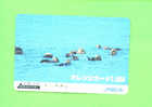 JAPAN - Orange Picture Rail Ticket/Animal/Sea Otters  As Scan - Mundo