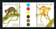 AUSTRALIA 1996 CUSCUS GUTTER PAIR  MNH - Mint Stamps