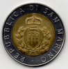 SAN MARINO 500 LIRE 1987 BIMETALLICA - Saint-Marin