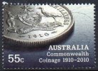 Australia 2010 55c Commonwealth Coinage Used - Usados