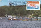Rowing,Aviron,1984 Olympic Games Los Angeles,CM,maxicard,carte S Maximum Roamnia. - Canoë
