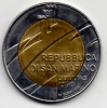 SAN MARINO 500 LIRE 1990 BIMETALLICA - San Marino