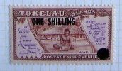 Tokelau 1956 One Shilling On 1/2d SG 5 MM * - Tokelau