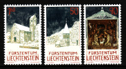 LIECHTENSTEIN NOEL CHAPELLES DE TRIESEN N°991/993** Neuf - Unused Stamps