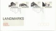 AUSTRALIA FDC LANDMARKS ARCHITECTURE SET OF 4 STAMPS DATED 10-07-2007 CTO SG? READ DESCRIPTION !! - Covers & Documents