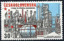 Checoslovaquia 1975 Scott 2029 Sello * Planta Petroquimica Slovnaft Michel 2285 Yvert 2128 Czechoslovakia Stamps Timbre - Unused Stamps