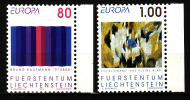 LIECHTENSTEIN EUROPA ART CONTEMPORAIN N°995/996** Neuf - Unused Stamps