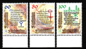 LIECHTENSTEIN NOEL TEXTES DE CHANTS DE NOEL N°1014/1016** Neuf - Unused Stamps