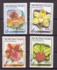 Burkina Faso 1996 Mi Nr 1423-1426 Orchidee , Bloemen, Flowers - Burkina Faso (1984-...)