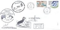 TAAF ENV MARTIN DE VIVIES DU 11/2/1998 3 CACHETS GERANT POSTAL  MISSION DE SUIVI ET TEC TELECOM GEORGES BATREAU - Unused Stamps