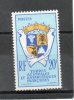 TAAF Armoiries 20f Bleu Pale Jaune 1956 N°15 - Unused Stamps