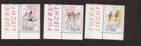 Liechtenstein  ** 1035-1037 Olympia   Eckrand Ungefaltet - Unused Stamps