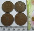 TEMPLATE LISTING ISRAEL LOT OF  10  COINS 10 PRUTA PRUTAH 1949 KM#11 COIN. - Autres – Asie