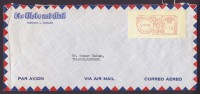 Canada Airmail Par Avion THE GLOBE AND MAIL Toronto Ontario 1956 Meter Stamp Cancel Label To TØLLØSE Denmark - Posta Aerea
