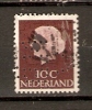 Nederland 1953-71 Queen Juliana  (o) Mi.620 X X A  (perfin N.B.V.) - Gebraucht