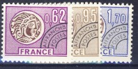 France 1976. Préoblitérés 3 Different. MNH(**) - 1964-1988