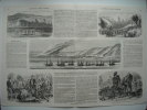 GRAVURE 1854. BATAILLE DE L'ALMA. SOLDATS RUSSES BLESSES. LES ZOUAVES ET LES TURCS. SOLDATS FRANCAIS ET OFFICIER RUSSE.. - Prints & Engravings