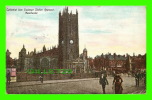 MANCHESTER, UK - CATHEDRAL FROM EXCHANGE STATION APPROACH - ANIMATED - TRAVEL IN 1908 - - Manchester