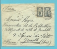 164 Op Brief Met Stempel BLANKENBERGHE - Lettres & Documents