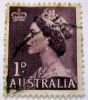 Australia 1953 Queen Elizabeth II 1d Used - Used Stamps