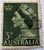 Australia 1953 Queen Elizabeth II 3d Used - Used Stamps