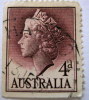 Australia 1955 Queen Elizabeth II 4d Used - Used Stamps